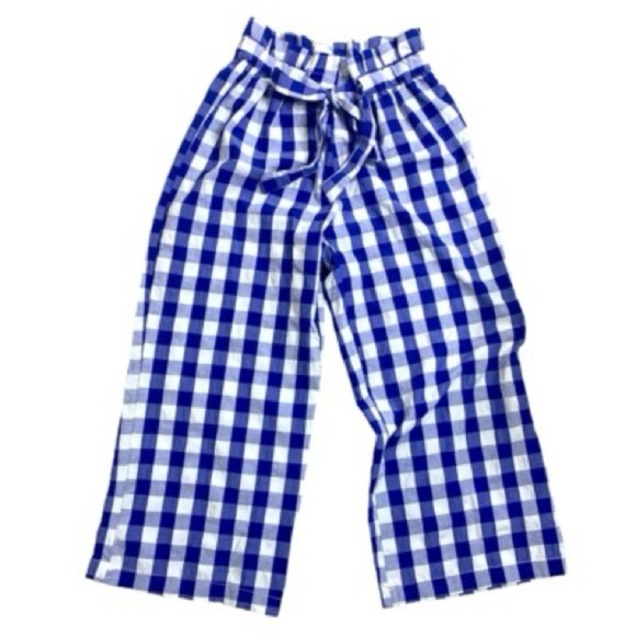 Joie Blue and White Checkered Pants - Picture 6 of 6
